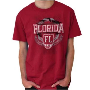 Florida Traditional Tourist Travel Souvenir Adult Short Sleeve Crewneck Tee - Picture 1 of 2
