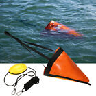 Drift Sock Portable Drogue PVC Tow Rope Throw Line Fishing Tackle Sea Anchor Set