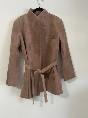 复古 Gino Rossi For Wilson 开襟西装外套,带腰带灰褐色 - 14 — 第 1/4 张图片