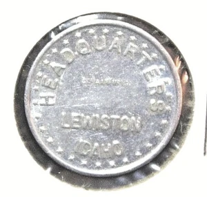 Cuartel general Lewiston Idaho bueno para token de 22 mm de aluminio comercial 10c - Imagen 1 de 2