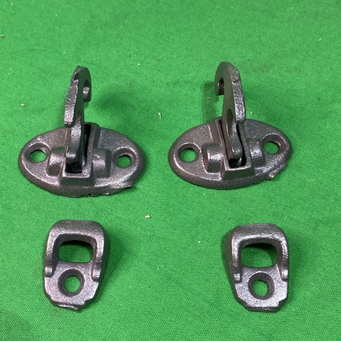 1 Pair Cast iron Shutter Latches Old Vintage Antique Hardware Acme Cover