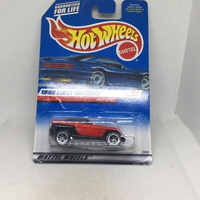 Hot Wheels Jeepster 1999 First Editions Red Made in Malaysia New - Image 1 of 4