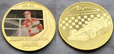 Michael Schumacher Gold Coin Formula 1 Spraying Champagne Race Winner German UK