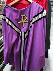 Casel vestido gótico moderno sacro iglesia violeta P - Imagen 1 de 8