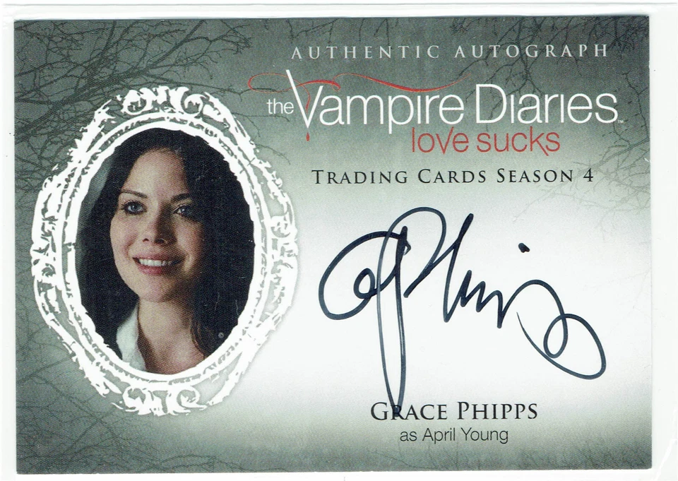 Vampire Diaries Season 4 Autograph Auto Card GP Grace Phipps as April Young - Image 1 of 1