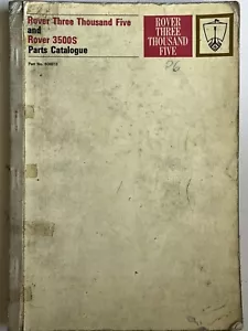 LAND ROVER 3500S PARTS CATALOGUE Part No 606513 1969 - Picture 1 of 5