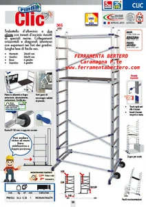 TRABATTELLO mod.PINNA CLIC h.LAVORO raggiungibile in sicurezza ca4,30/4,80 METRI - Foto 1 di 5
