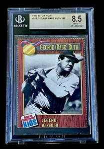 BABE RUTH Rare NY Yankees 1990 Sports Illustrated for Kids SI GEORGE BGS 8.5 - Picture 1 of 2
