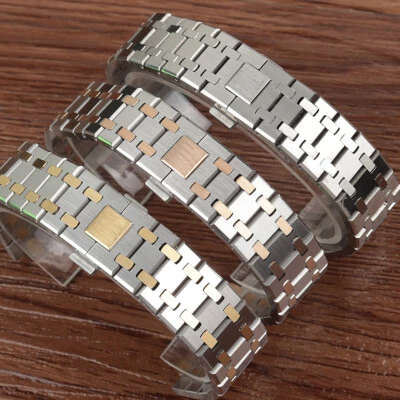 26mm Stainless Bracelet Watch Strap For AP Royal Oak 15400 15300 39mm 41mm Case - Image 1 of 4