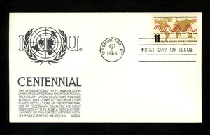 US FDC #1274 Anderson M-1 1965 DC ITU International Telecommunications Union - Picture 1 of 2