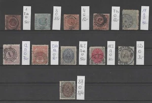 DÄNEMARK Partie 1851 - 1875 gestempelt - Bild 1 von 1
