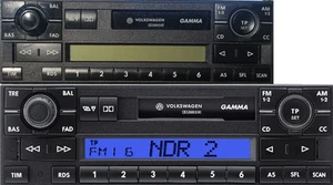 Autoradio VW Gamma 5 V T5 T4 Multivan Polo Passat Golf Lupo Sharan Caddy - Bild 1 von 1