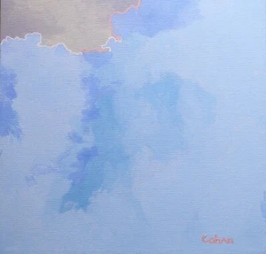 Dipinto originale CohAn ""Nuvole n. 4"" Acrilico su Tela 12""x12"" Contemporaneo - Foto 1 di 8