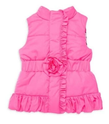 Chaleco acolchado Lilly Pulitzer CAYLEE rosa roseta aire libre niñas 12/14 nuevo con etiquetas Foto 1 de 4