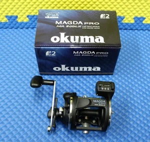 Okuma Magda Pro MA 30DLX LEFT HANDED Trolling Reel with Line Counter - Picture 1 of 5