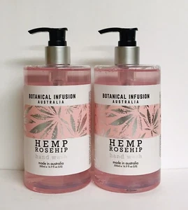 2 Bottles Botanical Infusion Hemp & Rosehip Hand Wash from Australia 16.9 oz Ea. - Picture 1 of 1