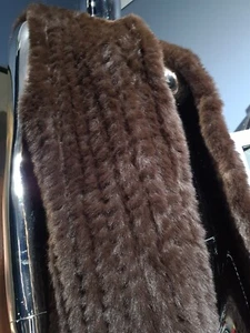 Ping-pong Faux Fur Espresso S/M Women's Vest - Picture 1 of 17