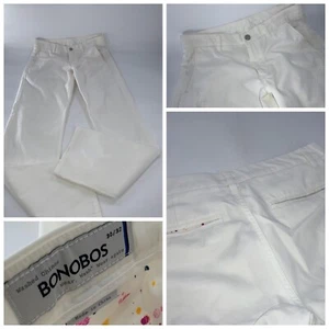Bonobos Straight Fit Jeans 30x32 White 100% Cotton Flat Front YGI C2-580 - Picture 1 of 11