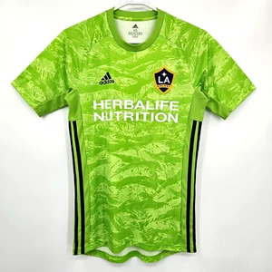 adidas 2019 LA Galaxy Short Sleeve Goalkeeper Jersey Men's Size XS Green - Picture 1 of 9