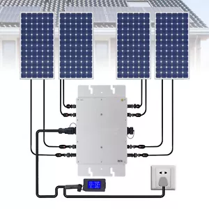 DC28-50V 1200W Mikrowechselrichter MPPT PV Solar Grid Tie Micro Inverter Modul - Imagen 1 de 42