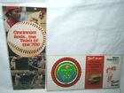 Cincinnati Reds vintage lot, 2 items, 1978 ticket brochure, 1981 sked, Big Boy