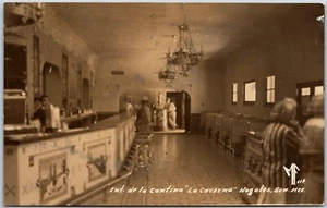 Postcard RPPC Nogales Sonora Mexico La Caverna Interior of Cantina - Picture 1 of 2