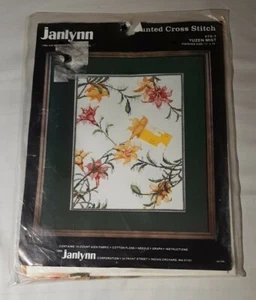 Janlynn Yuzen Mist Counted Cross Stitch Kit Flowers #74-1 NEW SEALED 1986 - Bild 1 von 2