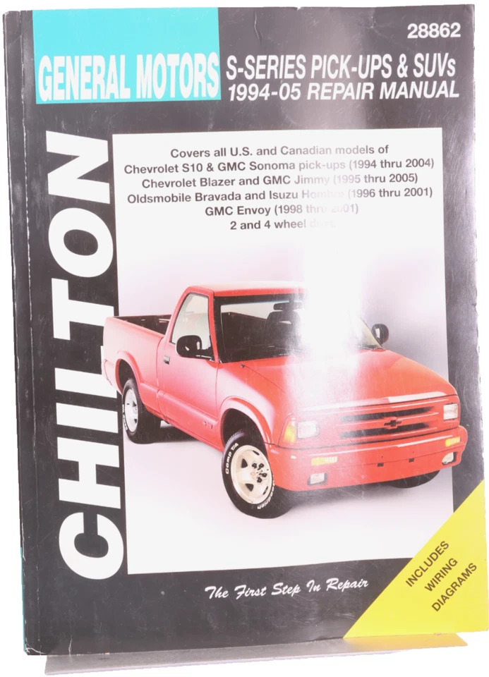 S-10 Sonoma Blazer Jimmy Repair Manual 2005 2004 2003 2002 2001 2000 1999 1998 Foto 1 de 1