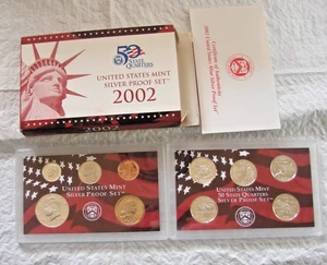 2002-S----US Mint SILVER Proof Coin Set - Picture 1 of 2