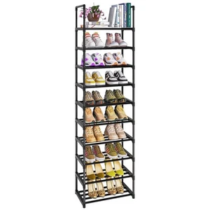 Shoe Rack, Sturdy Metal Shoe Rack Organizer,Narrow Shoe Rack,Shoe Racks for C... - Picture 1 of 9