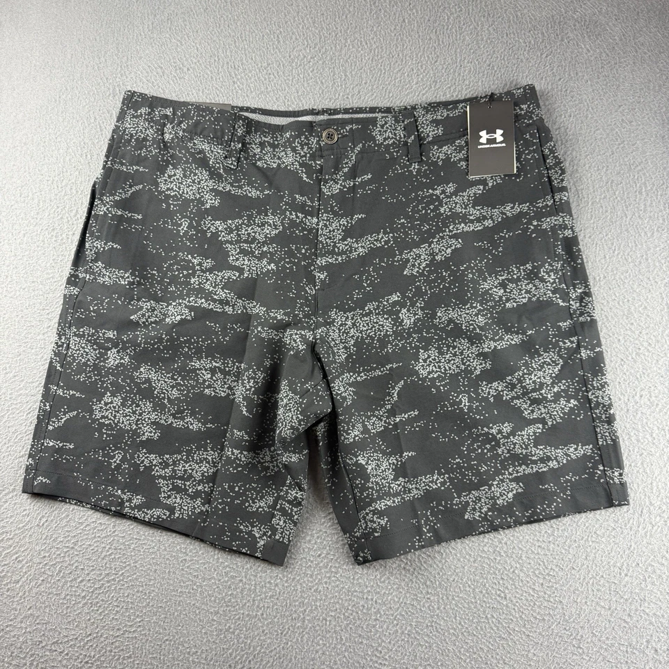 Under Armour Shorts Mens 40 Black Vent Golf Printed Digital Camo Performance NEW - Image 1 of 4