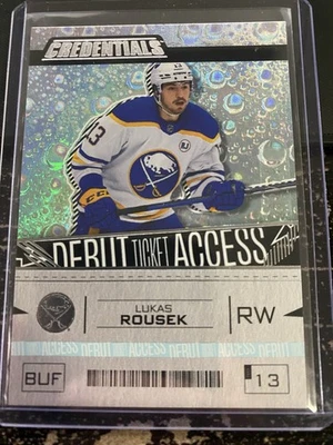 2023-24 UD Credentials - Debut Ticket Access Lukas Rousek #176 352/799 (RC) - Image 1 of 2