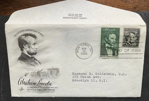 Advertising FDC Ayerst Labs 1282 Abraham Lincoln  - Picture 1 of 4