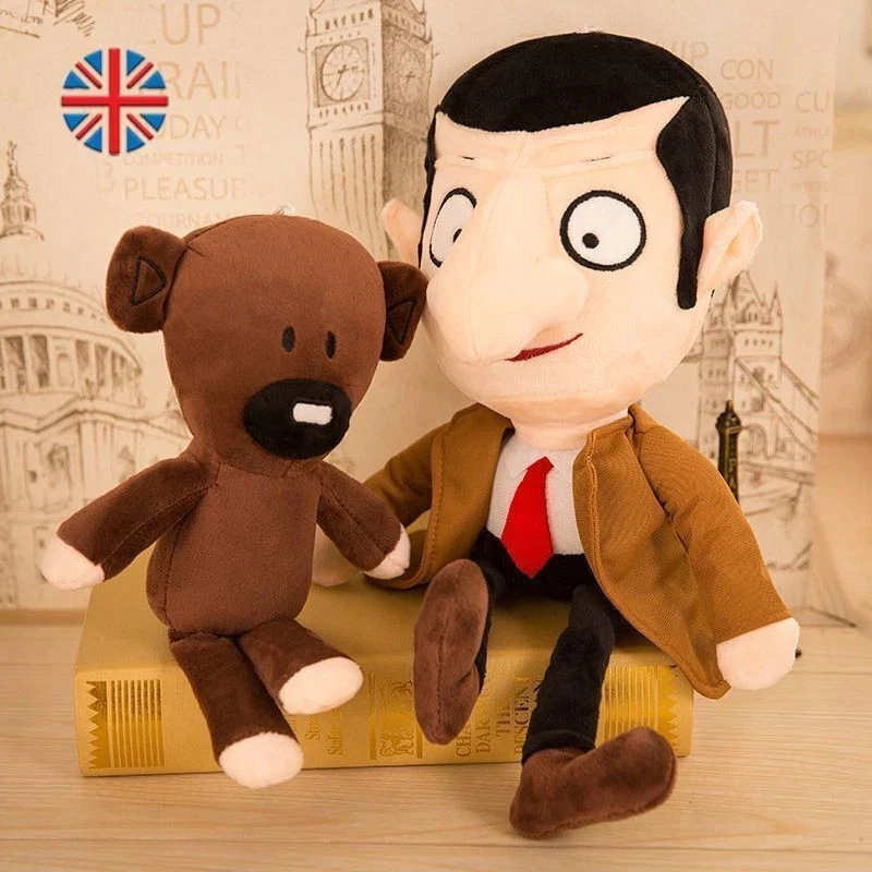 1-2 PCS Kids Mr Bean Teddy Bear Gift Bear Movie Soft Stuffed Doll Plush Toys UK