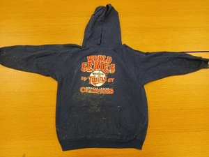 Vintage 1987 Minnesota Twins Large Hoodie MLB World Series Champions Trench - Bild 1 von 16