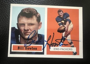 Bill Howton Signed 1957 Topps Archives The Ultimate 1957 Series Packers Auto - Picture 1 of 2