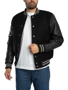 Schott Herren College-Lederjacke, Schwarz - Bild 1 von 10