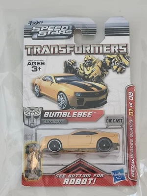 Hasbro Speed stars Transformers Bumblebee Die Cast Car Metal Heros Series 01/08 - Image 1 of 2