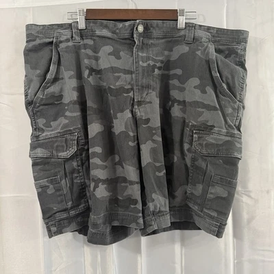 Red Head 男式 44 10 英寸内缝黑色灰色迷彩迷彩工装短裤 — 第 1/4 张图片