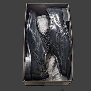 Florsheim Lexington Wingtip Black Oxford Dress Shoes 17066-01 Men's Sz 11.5 B - Picture 1 of 12