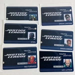 Heroclix Lot Of 6 Justice League ID Cards - Picture 1 of 2
