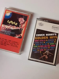 Cassette Tape LITTLE RICHARD Greatest Hits & Chuck Berry's Golden Hits Lot Rare - Picture 1 of 3