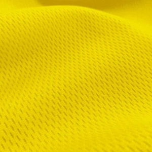 Canary Yellow Flat Back Dimple Mesh Athletic Uniform Jersey Fabric - 58" Wide - Picture 1 of 1