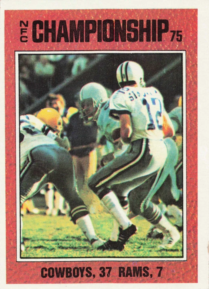 1976 Topps Football 1975 NFC Championship Roger Staubach #331 - Image 1 of 2
