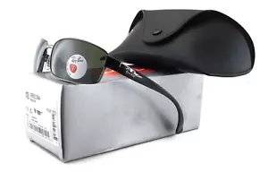 Neue Ray-Ban RB3364 POLARISIERTE Sonnenbrille | 004/58 - metallisch/kristallgrüne Gläser - Bild 1 von 7