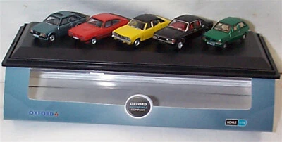 OO Gauge Oxford 1:76 76SET83 5 Part Ford Set Capri Cortina Granada Fiesta Escort - Image 1 of 2