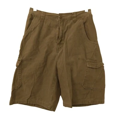 Gotcha vintage cargo shorts mens 29 olive green chino flat front y2k 90s - Image 1 of 4