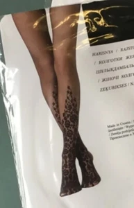 Calzedonia Strumpfhose NP10€ NEU S/M schwarz FASHION TIGHTS Strumpfhose Blumen - Bild 1 von 12