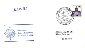 Dt. Schiffspost Schiff MS EUROPA Navire Stempel Shipletter Ostsee Kreuzfahrt - Bild 1 von 1
