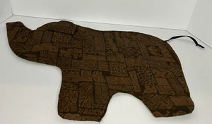 RARO set 4 tovagliette con tovaglioli forma elefante cotone arte africana animali selvatici - Foto 1 di 3